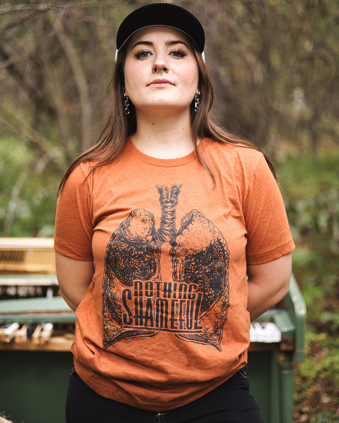 Brick Lungs T-Shirt - Autumn Heather