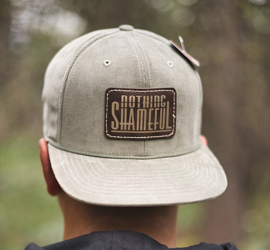 Nothing Shameful - Corduroy Hat w/ Leather Patch