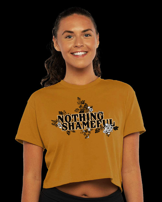 Ladies Gold Crop Top