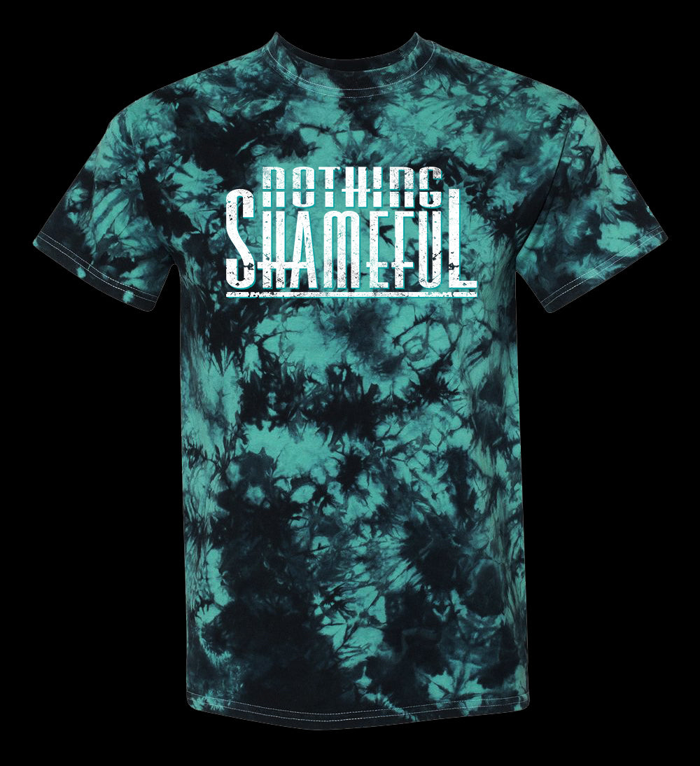 Teal Tie Dye Logo T-Shirt